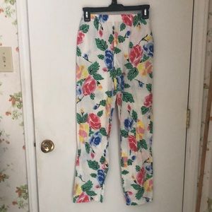 Miss USA vintage floral pants size 3/4